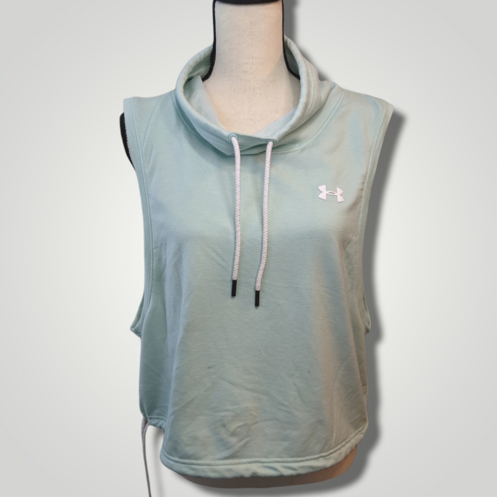 Under Armour Sleeveless Mint Mesh Workout Top SzXL